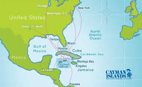 Cayman Airways Route Map